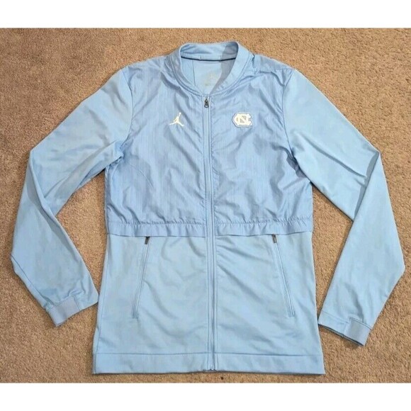 Jordan UNC Tar Heels Carolina Blue Full Zip Jacket 931654-448 Men's Small - Picture 1 of 6